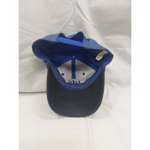 Vintage Miller Lite Beer Blue Embroidered Logo Baseball Cap Snapback Blue - Picture 7 of 11